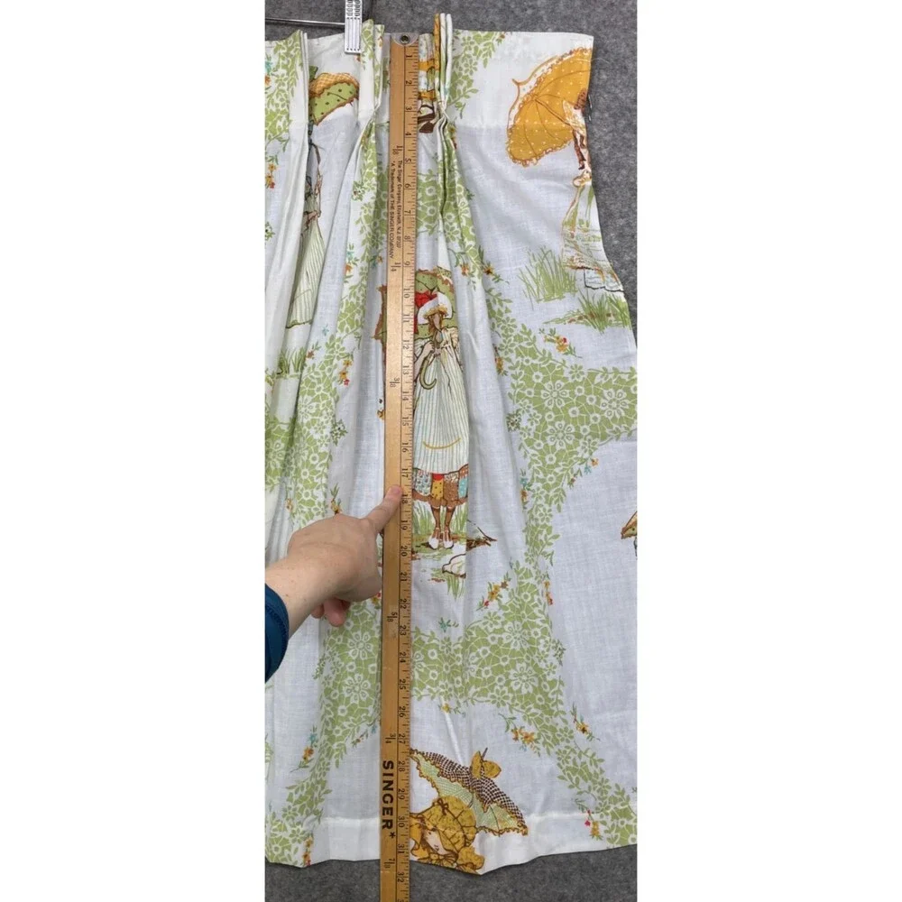 Vintage Holly Hobbie Curtain Panel American Greetings 1970s 70s Rare 29x31.5